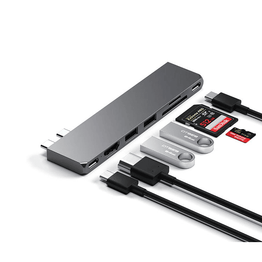 Satechi - USB-C Pro Hub Slim Adapter (space grey) - Image 4