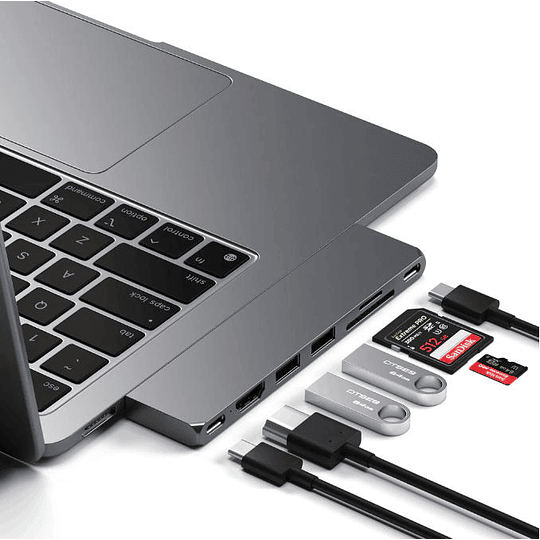 Satechi - USB-C Pro Hub Slim Adapter (space grey) - Image 5