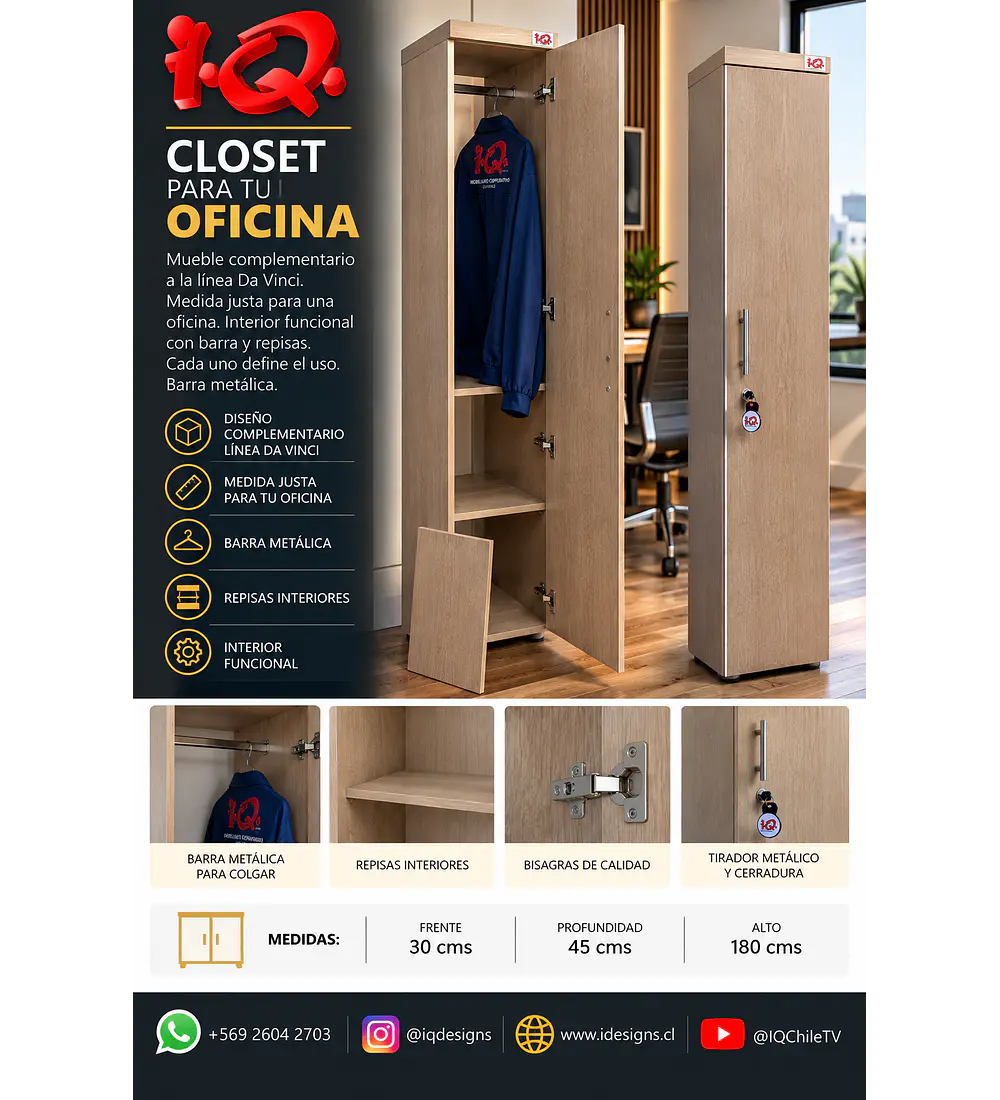 Closet para Oficina Da Vinci