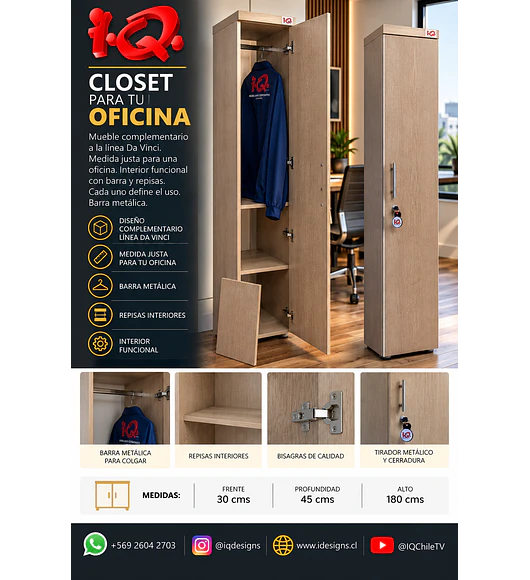 Closet para Oficina Da Vinci