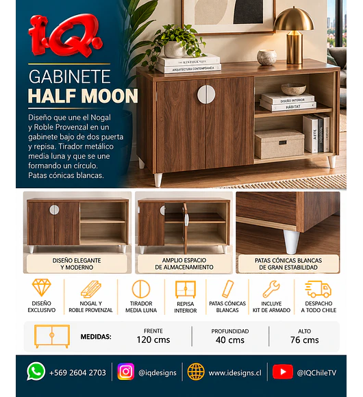 Gabinete HALF MOON