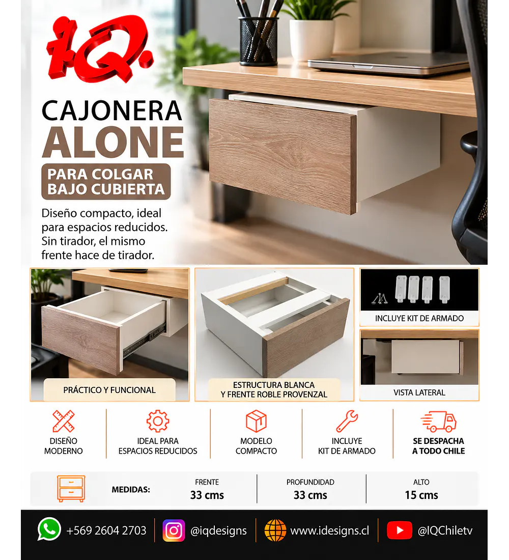 Cajonera suspendida ALONE