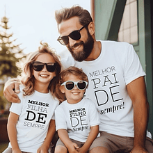 T-shirts Personalizada - Melhor Pai de Sempre