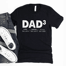 T-shirts Personalizada - Pai + Nome Filhos