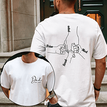 T-shirts Personalizada - Pai e Filhos Mãos