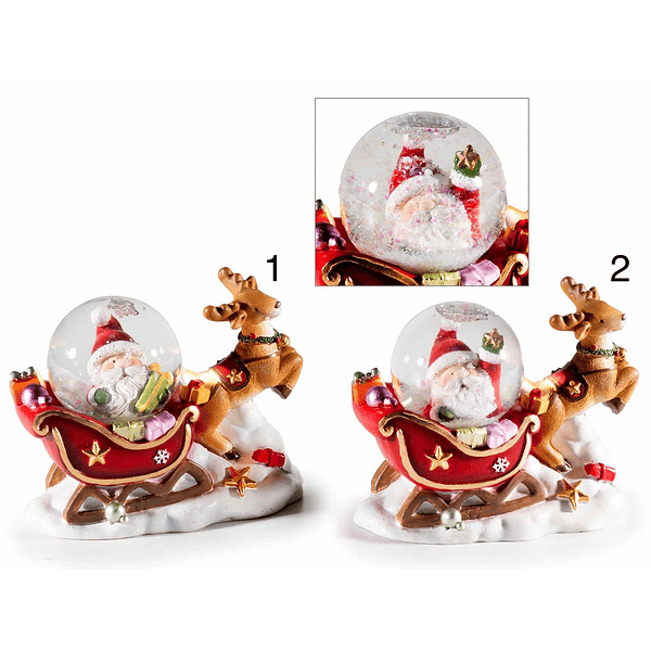 Bola Neve Trenó . Pai Natal