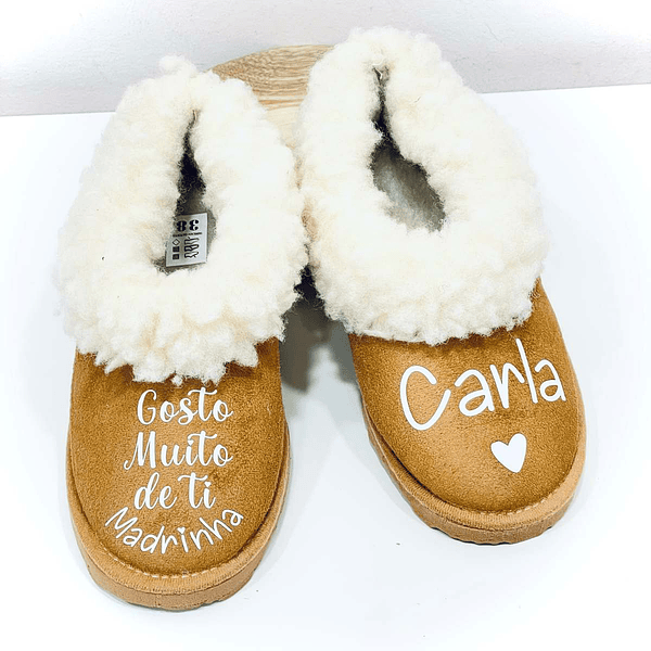Pantufas Personalizadas . Madrinha