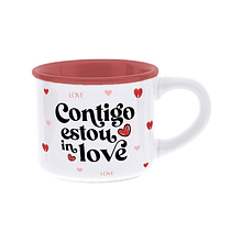 Chávena de Café 50 ml . Contigo Estou in Love . Lovely Story