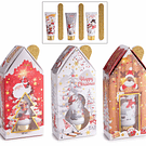Coffret Creme Mãos + Lima . Casinha de Natal . Pai Natal . Rena . Boneco Neve