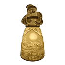 Pai Natal Porcelana Biscuit com Led Grande . Clayre & Eef 6CE1748