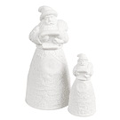 Pai Natal Porcelana Biscuit com Led Pequeno . Clayre & Eef 6CE1749