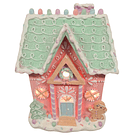 Casa Bolacha Gengibre Rosa . Candy com Luz Led