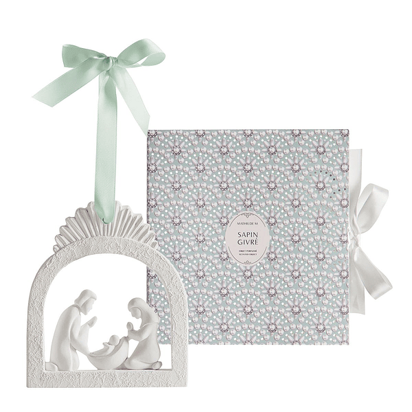 Presépio de Natal em Gesso Perfumado Mathilde M . Sapin Givré