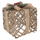 Conjunto 3 Presentes em Metal c/ Led Clayre & Eef 66308