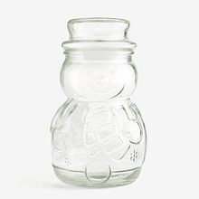 Bomboneira Boneco de Neve em Vidro