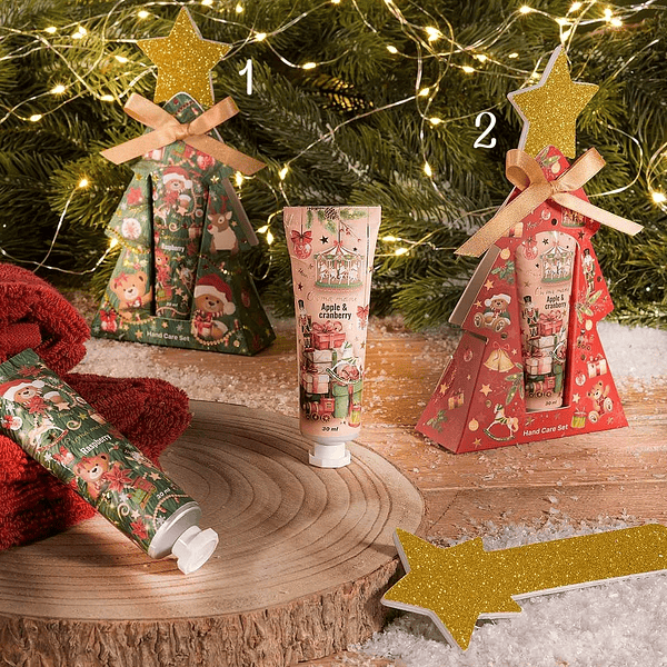 Coffret Creme Mãos + Lima . Árvore de Natal Ursinhos