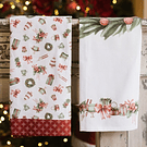 Pano de Natal 50x70cm . Nuvole di Stoffa