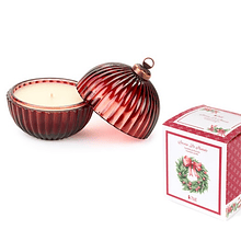 Vela Perfumada Bola de Natal de Vidro 180g . Nuvole di Stoffa