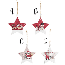 Estrelas em Madeira para Pendurar . Nuvole di Stoffa 