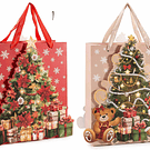 Saco de Papel Com Árvore de Natal em 3D