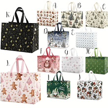 Saco Tecido Não Tecido . Desenhos Natal