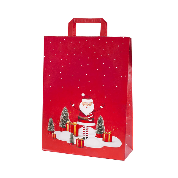 Saco de Papel Pai Natal 22x29x10 cm