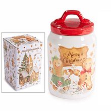 Pote em Cerâmica Bolacha de Gengibre