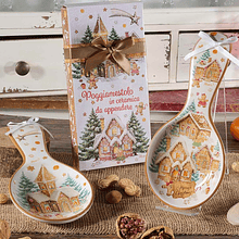 Pousa Colheres em Cerâmica . Bolacha de Gengibre