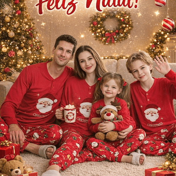 Pijama Família . Pai Natal