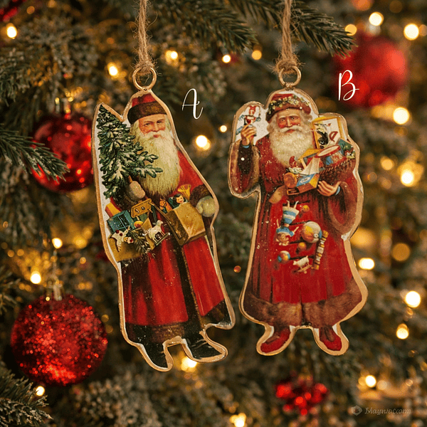 Pai Natal em Metal para Pendurar