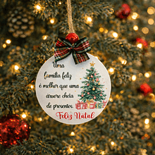 Bola em Madeira c/ Frase para Pendurar