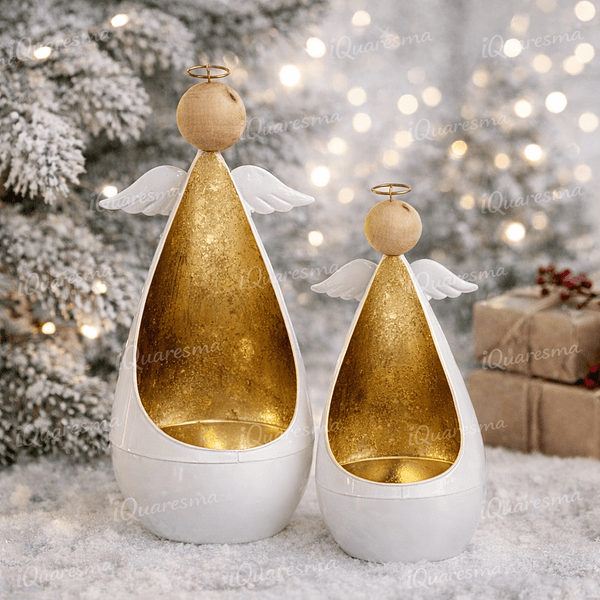 Anjinho em Metal Porta Vela . TonoSuTono