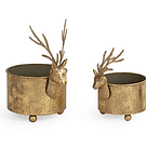 Taça Rena em Metal Porta Vela . TonoSuTono