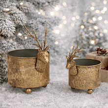 Taça Rena em Metal Porta Vela . TonoSuTono