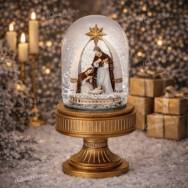 Campânula Globo de Neve C/ Presépio . TonoSuTono