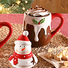 Caneca com Tampa Boneco Neve