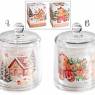 Vela Perfumada em Fraco de Vidro . Bolacha de Gengibre