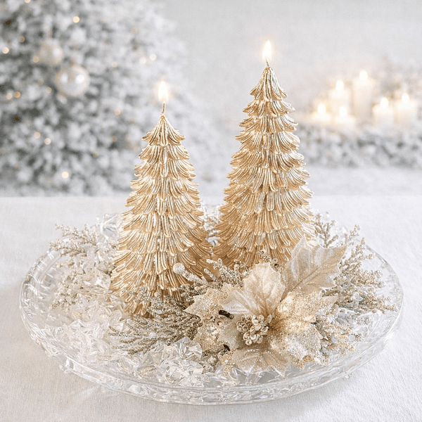 Vela Árvore Dourada . 2 Tamanhos