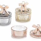 Vela Perfumada em Frasco de Vidro Brilhante c/ Tampa