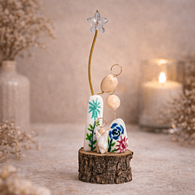 Mini Presépio Estrela . Artesanal . Peça de Autor