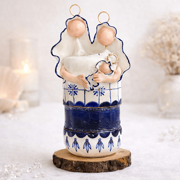 Presépio Azulejos . Artesanal . Peça de Autor