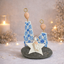 Presépio Azulejo Português . Artesanal . Peça de Autor