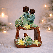 Presépio Janela . Artesanal . Peça de Autor . Rota do Figurado