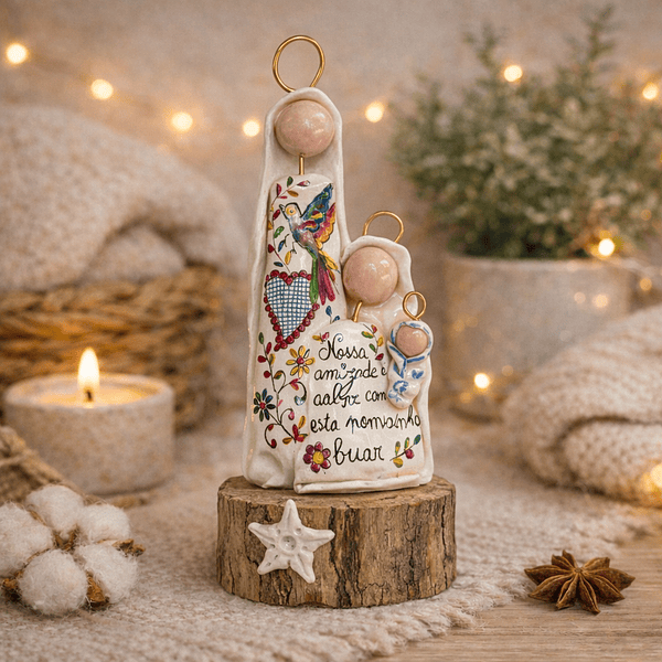 Presépio Lenços Namorados . Artesanal . Peça de Autor