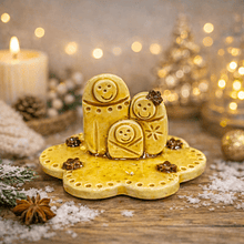 Presépio Estilizado Flores Amarelo . Artesanal . Peça de Autor