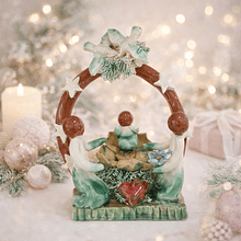 Presépio Arco c/ Coração . Artesanal . Peça de Autor . Rota do Figurado