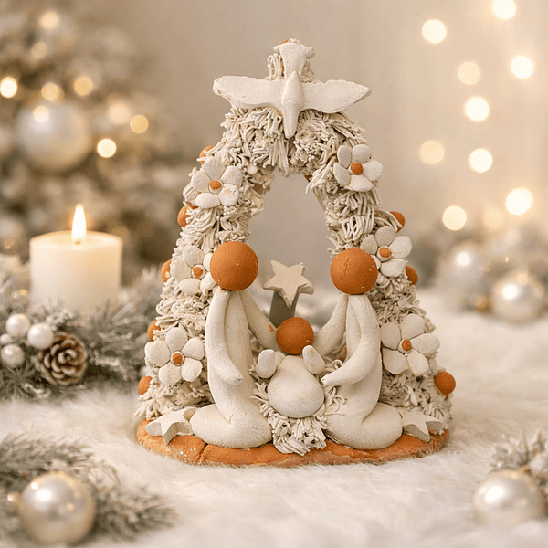 Presépio Árvore . Artesanal . Peça de Autor . Rota do Figurado