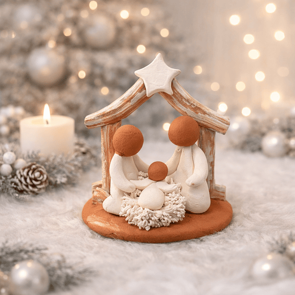 Presépio Cabana . Artesanal . Peça de Autor . Rota do Figurado