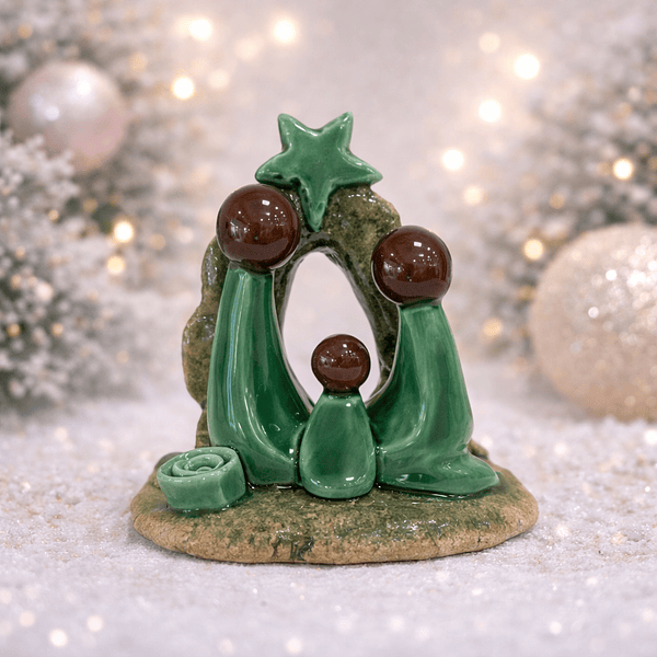 Presépio estrela . Artesanal . Peça de Autor . Rota do Figurado