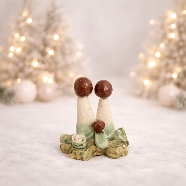 Mini Presépio Borbolera Verde . Artesanal . Peça de Autor . Rota do Figurado